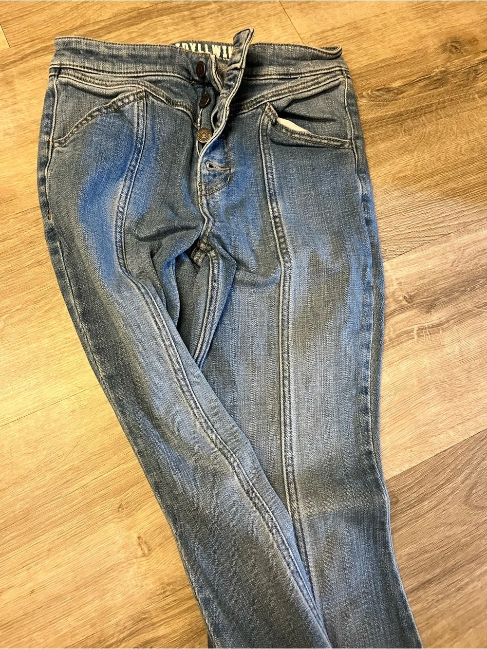 Idyllwind Wide-Leg Blue Denim Jeans